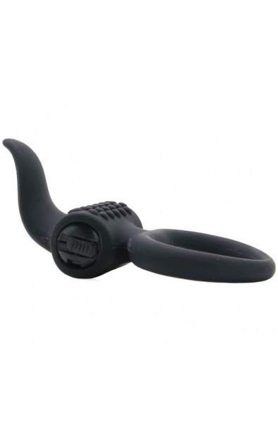 Lingus Vibrating Cock Ring Black - Vibrating cock ring 2