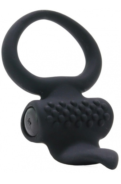 Lingus Vibrating Cock Ring Black - Vibrating cock ring 3