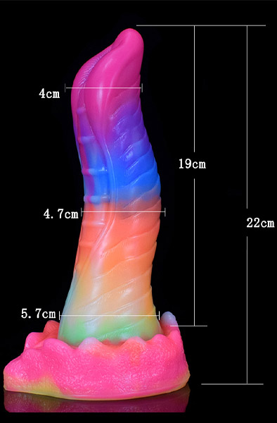 Lizard Glow-in-The-Dark Dildo 22 cm - Drachen-Dildo 4