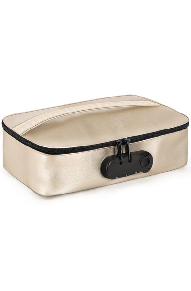 Lockable Discreet Box Luxury Gold - Sextoys aufbewahren 1