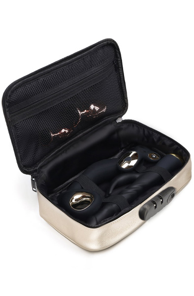 Lockable Discreet Box Luxury Gold - Sextoys aufbewahren 3