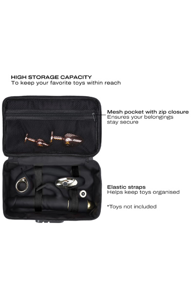 Lockable Discreet Box Luxury Gold - Sextoys aufbewahren 4