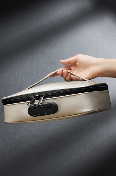 Lockable Discreet Box Luxury Gold - Sextoys aufbewahren 7