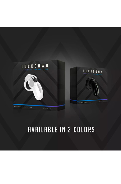 Lockdown Chastity Cage Clear Large - Keuschheitskäfig 7