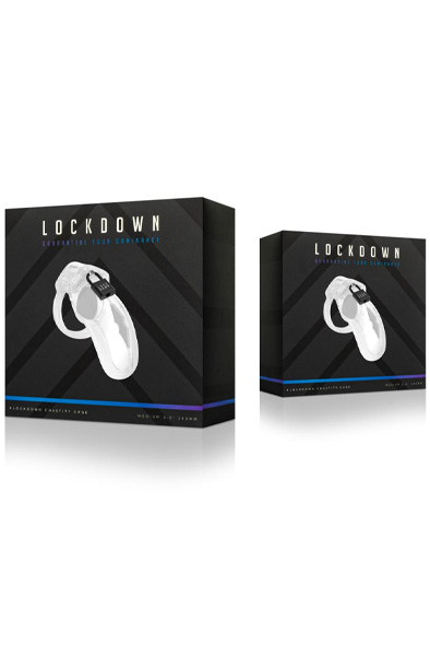 Lockdown Chastity Cage Clear Medium - Keuschheitskäfig 5