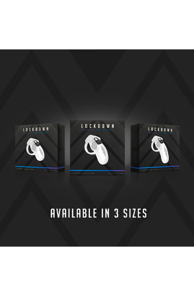 Lockdown Chastity Cage Clear Medium - Keuschheitskäfig 6