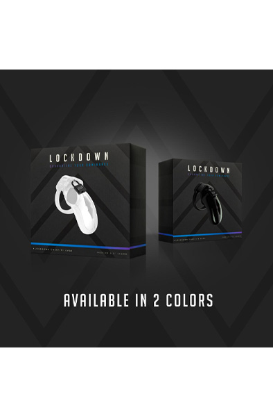 Lockdown Chastity Cage Clear Medium - Keuschheitskäfig 7