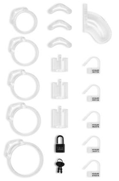 Lockdown Chastity Cage Clear Small - Keuschheitskäfig 2