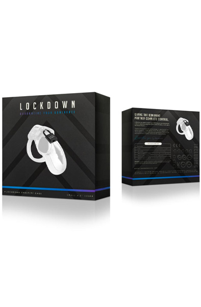 Lockdown Chastity Cage Clear Small - Keuschheitskäfig 5