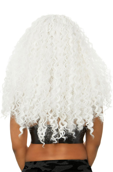 Long Curly Wig White - Wig 2