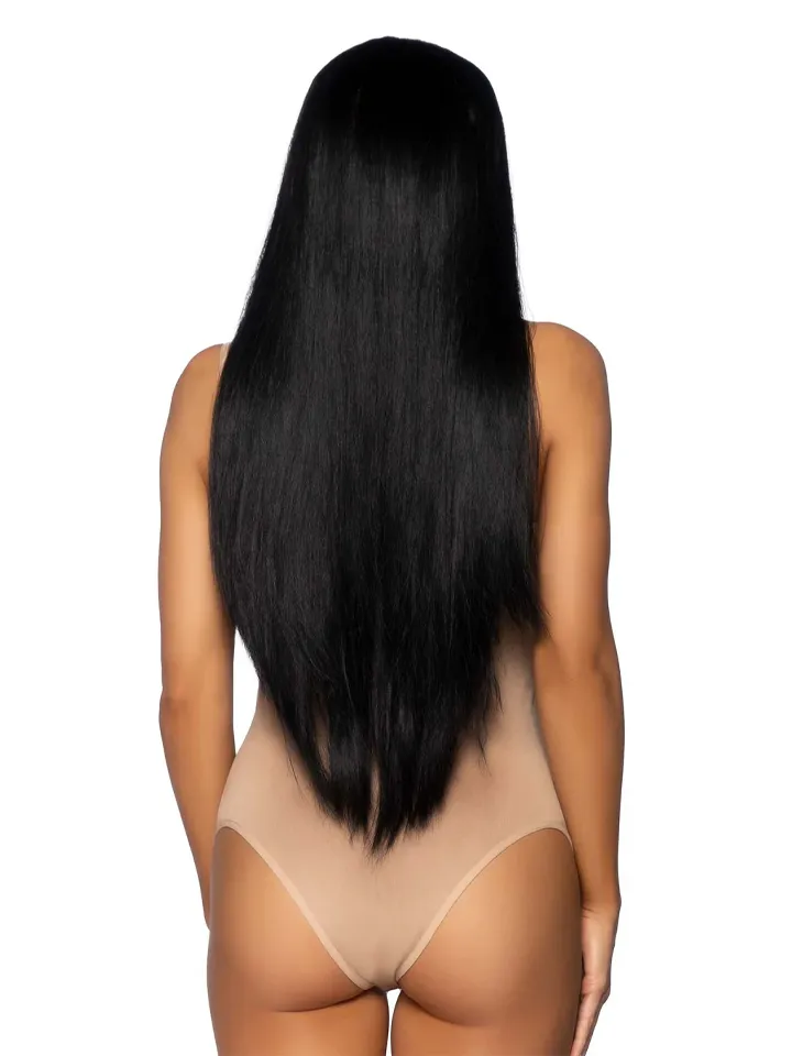 Long Straight Center Part Wig Black - Wig 2 [full]