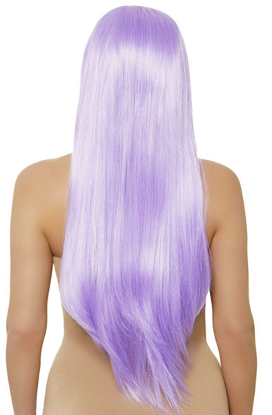 Long Straight Center Part Wig Lavender - Wig 2
