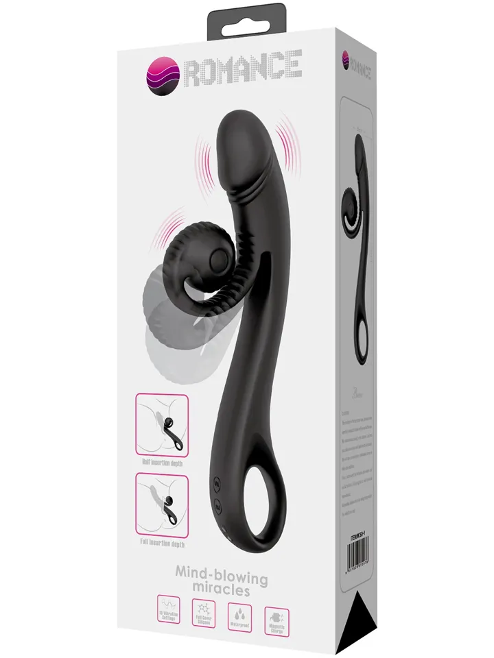 Love Romance Selma Snail Rabbit Black - G-spot vibrator 4