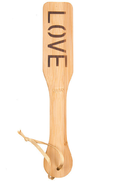Love Word Bamboo Paddle 32 cm - Spanking-Paddel 1