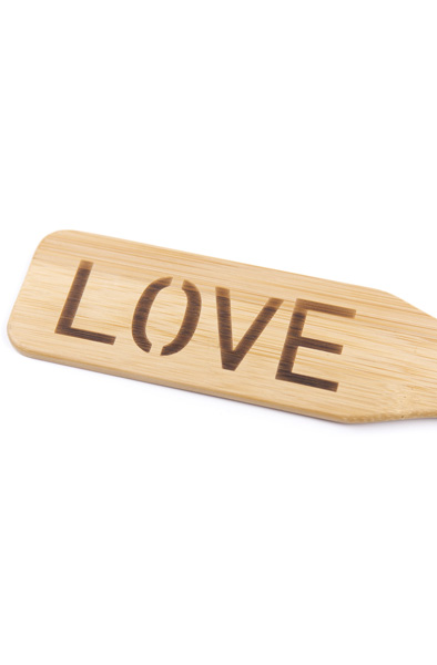 Love Word Bamboo Paddle 32 cm - Spanking-Paddel 2