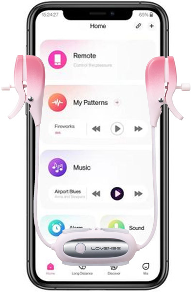 Lovense Gemini Vibrating Nipple Clamps - Vibrierende Nippelklemmen 1