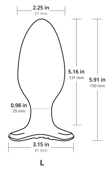 Lovense Hush 2 Large 57mm - Ferngesteuerter Analplug 2