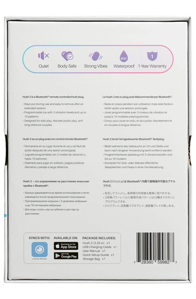 Lovense Hush 2 Large 57mm - Ferngesteuerter Analplug 7