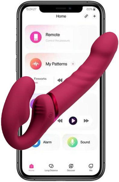 Lovense Lapis Vibrating Strapless Strap-On - Vibrierender Umschnalldildo 1