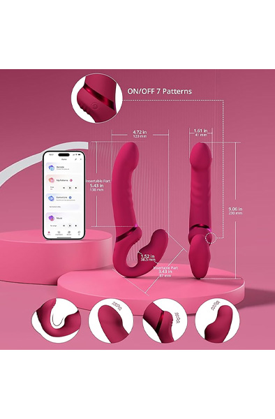 Lovense Lapis Vibrating Strapless Strap-On - Vibrierender Umschnalldildo 6