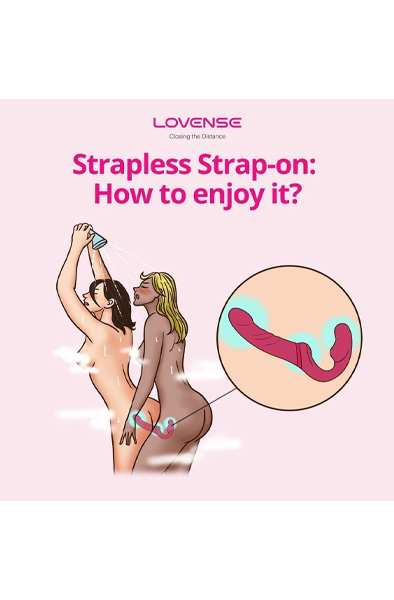 Lovense Lapis Vibrating Strapless Strap-On - Vibrierender Umschnalldildo 8