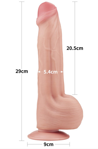 Lovetoy Dildo Dual Layer Sliding Skin 29 cm - XL Dildo 2