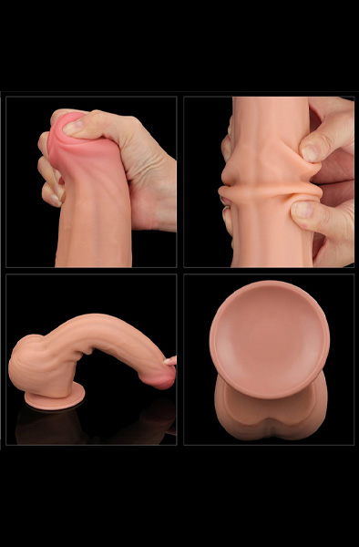 Lovetoy Dildo Dual Layer Sliding Skin 29 cm - XL Dildo 5