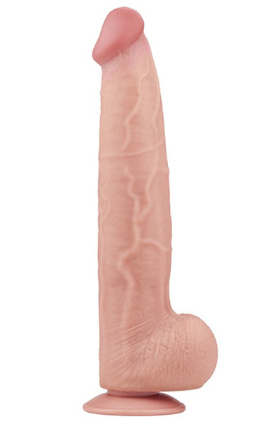 Lovetoy Dual Layer Sliding Skin Dildo 34 cm - XL Dildo 1