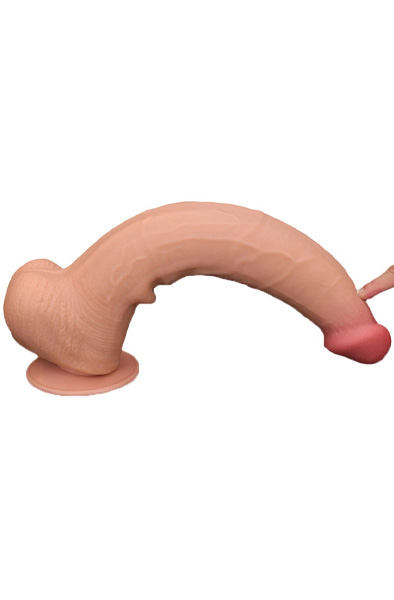 Lovetoy Dual Layer Sliding Skin Dildo 34 cm - XL Dildo 6