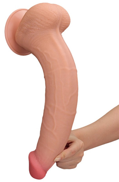 Lovetoy Dual Layer Sliding Skin Dildo 34 cm - XL Dildo 8