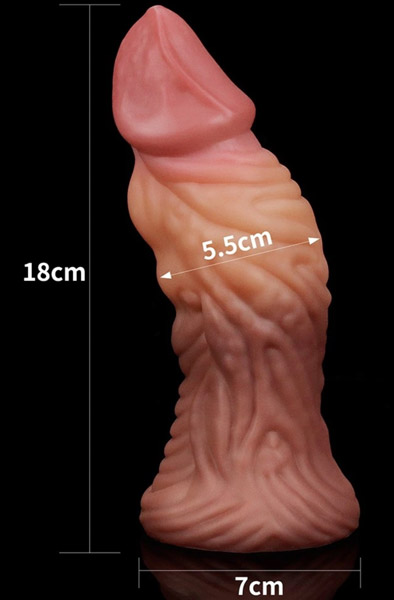 Lovetoy Dual Layered Platinum Silicone Plug 18 cm - Extra dicker Analplug 2