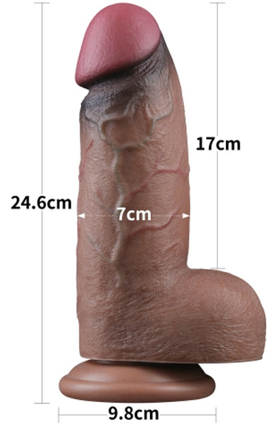 Lovetoy Dual Layered Silicone Cock XXL 24,5 cm - XXL-Dildo 2