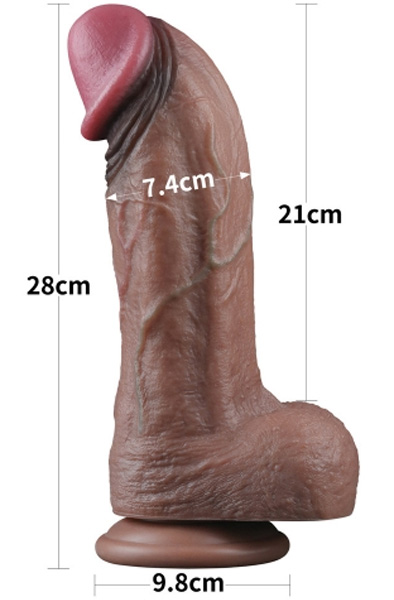 Lovetoy Dual Layered Silicone Cock XXL 28 cm - XXL-Dildo 2