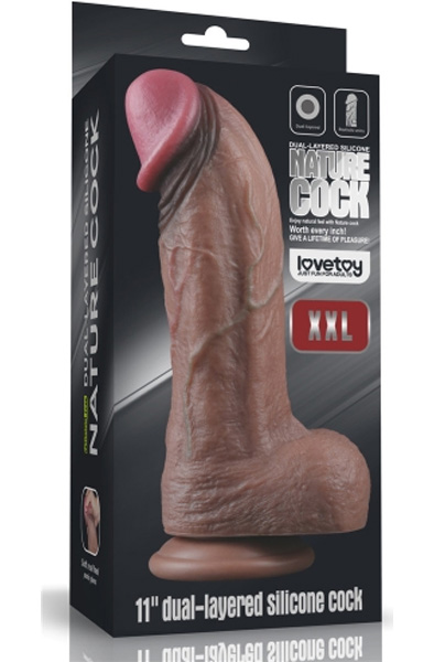 Lovetoy Dual Layered Silicone Cock XXL 28 cm - XXL-Dildo 6