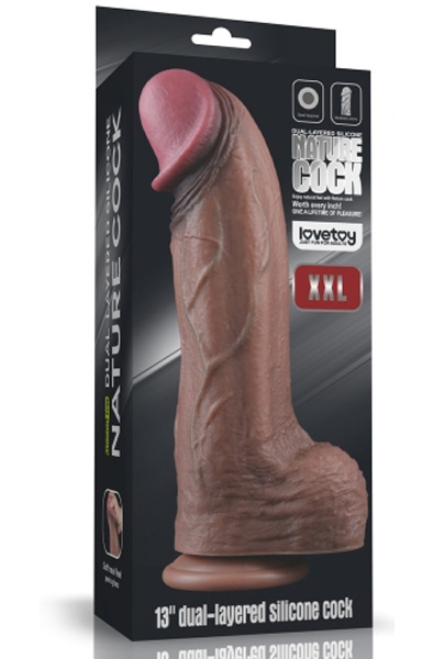 Lovetoy Dual Layered Silicone Cock XXL 33 cm - XXL-Dildo 6
