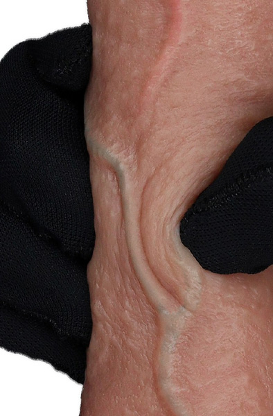 Lovetoy Dual Layered Silicone Dildo 19,5 cm - Lifelike dildo 6