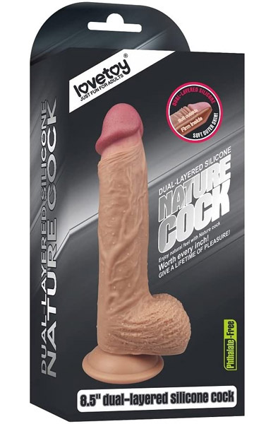 Lovetoy Dual-Layered Silicone Dildo 21,5 cm - Dildo 4