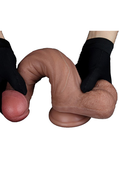 Lovetoy Dual Layered Silicone Dildo 22,5 cm - Realistischer Dildo 6