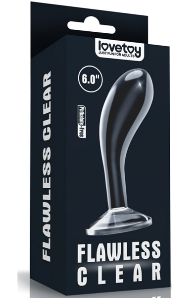 Lovetoy Flawless Clear Prostate Plug 15cm - Analplug 2