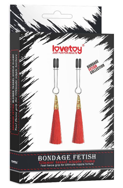 Lovetoy Glamor Tassel Nipple Clamp - Brustwarzenklammern 2