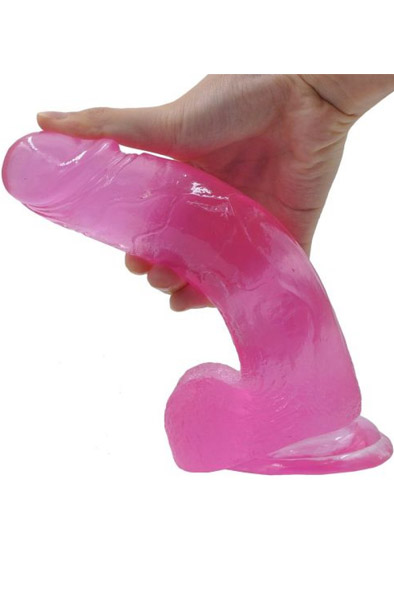 Lovetoy Jelly Studs Dildo Pink 20 cm - Dildo 2