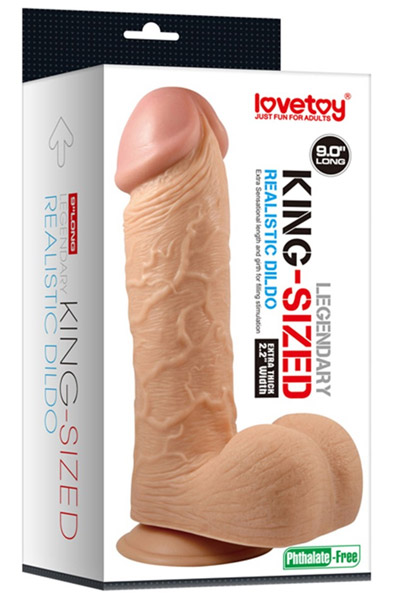 Lovetoy King-Sized Realistic Dildo 23cm - Dildo 3