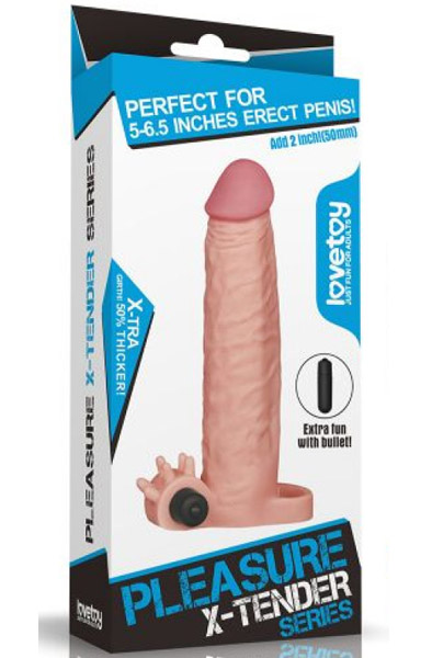 Lovetoy Pleasure Vibrating Sleeve - Vibrierender Penisverlängerer 3