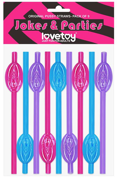 Lovetoy Pussy Straws 9-pack - Strohhalme 1