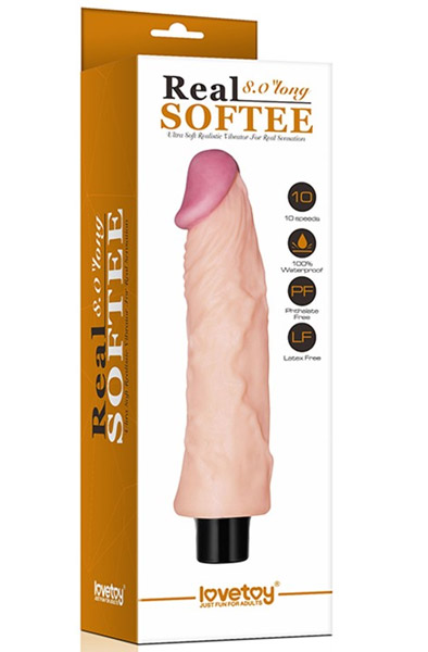 Lovetoy Real Softee Vibrating Dildo 22 cm - Vibrierender Dildo 3