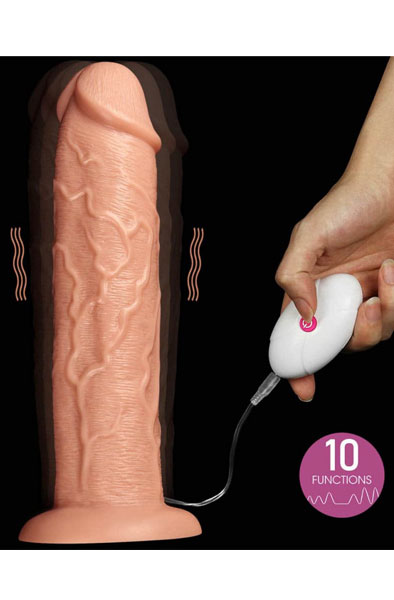 Lovetoy Realistic Long Vibrating Dildo 28 cm - XL-Dildo mit Vibration 2