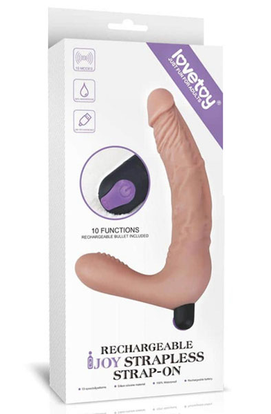 Lovetoy Rechargeable IJOY Strapless Strap-On - Strap-on 4