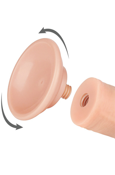 Lovetoy Sliding Skin Dual Layer Dildo 20 cm - Realistischer Dildo 4