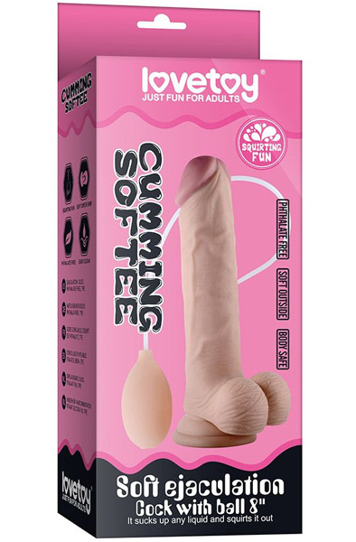 Lovetoy Soft Ejaculation Cock With Ball 17,5cm - Spritzdildo 2