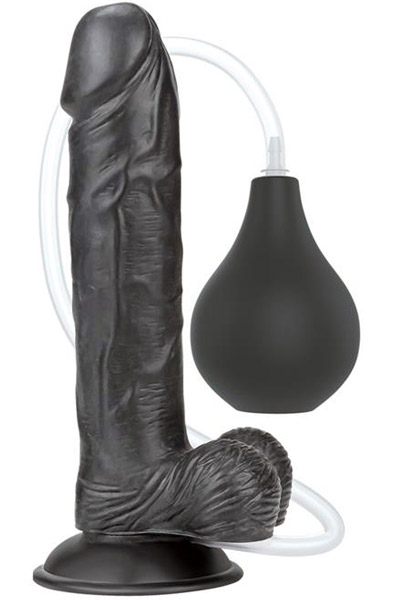 Lovetoy Squirt Extreme Dildo Black 23cm - Spritzdildo 1